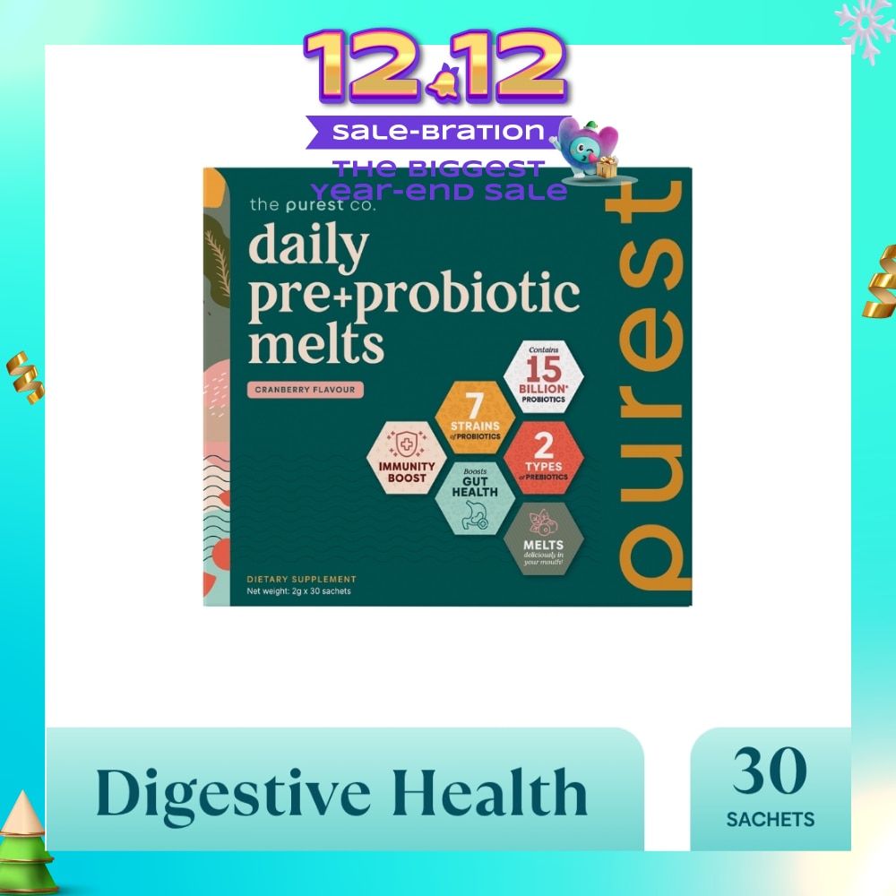 Daily Pre+Probiotic Melts (To Support Digestive Health And Foster Healthy Gut) Sachets 30s