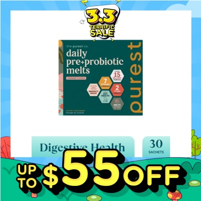 THE PUREST CO [CNY] Daily Pre+Probiotic Melts (To Support Digestive Health And Foster Healthy Gut) Sachets 30s