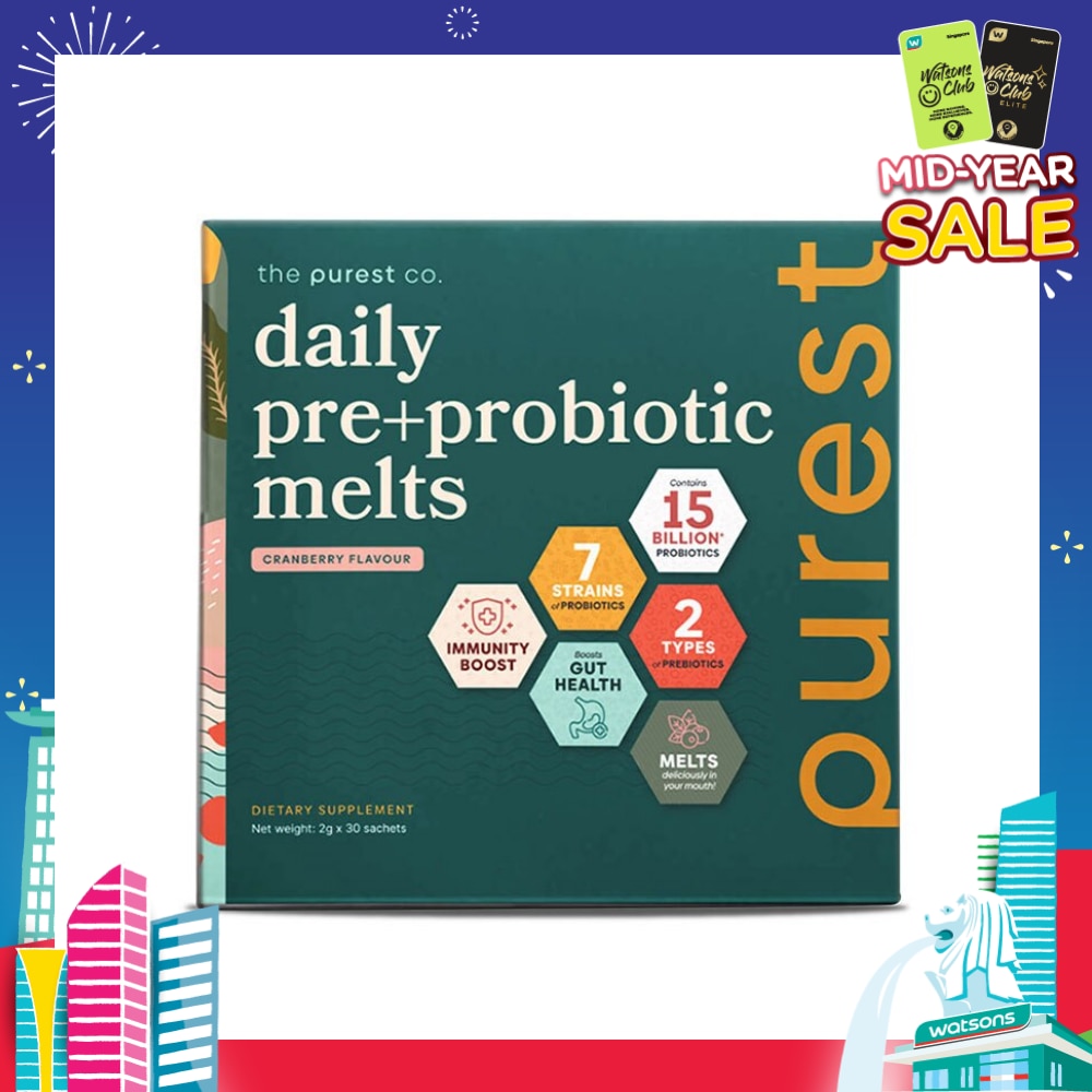 Daily Pre+Probiotic Melts (To Support Digestive Health And Foster Healthy Gut) Sachets 30s