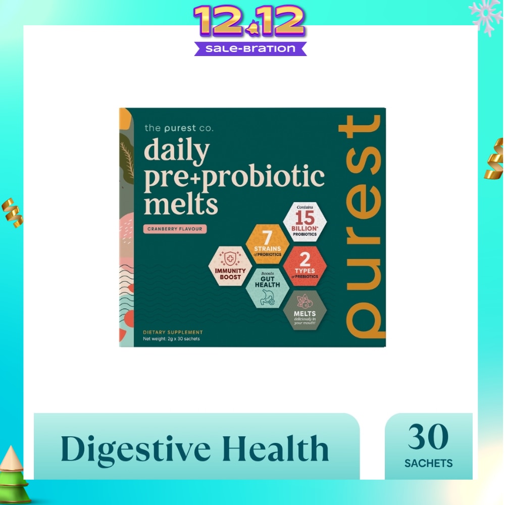 Daily Pre+Probiotic Melts (To Support Digestive Health And Foster Healthy Gut) Sachets 30s