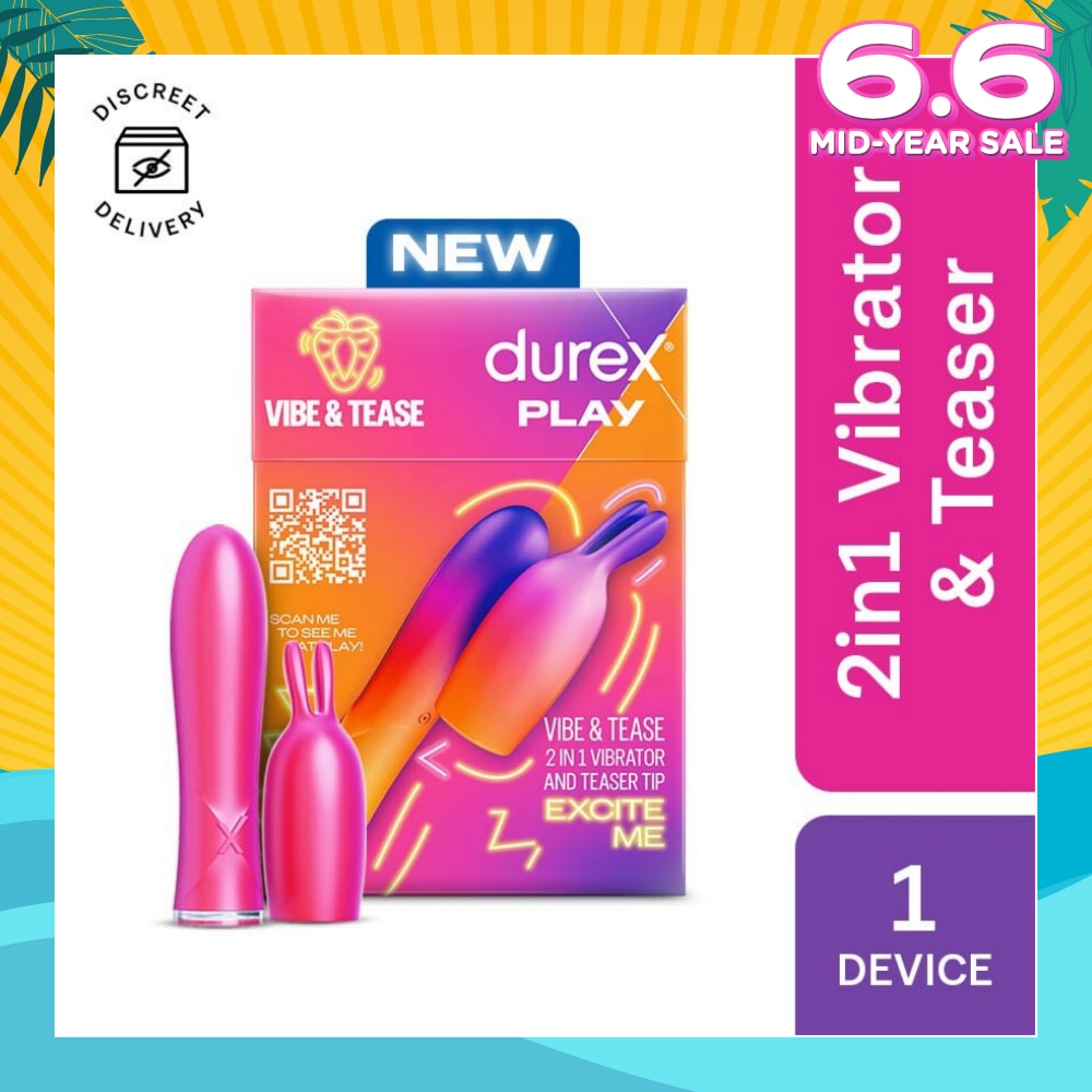 Play 2 In 1 Vibrator And Teaser Tip Toy 1s