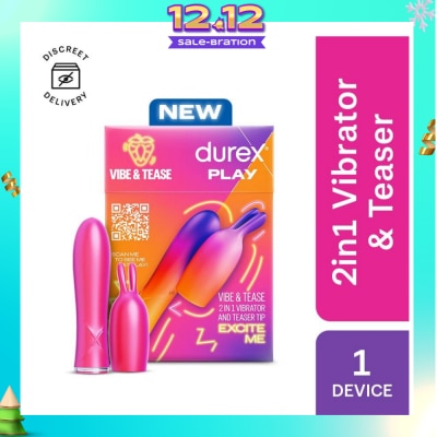 DUREX Play 2 In 1 Vibrator And Teaser Tip Toy 1s