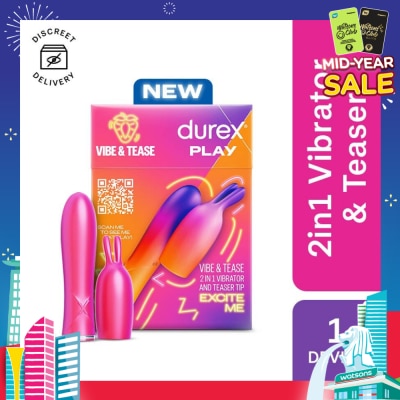 DUREX Play 2 In 1 Vibrator And Teaser Tip Toy 1s