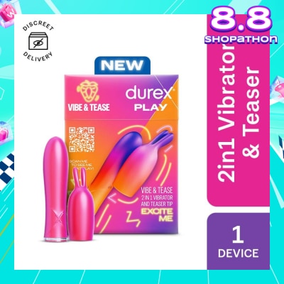 DUREX Play 2 In 1 Vibrator And Teaser Tip Toy 1s