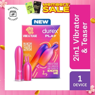 DUREX Play 2 In 1 Vibrator And Teaser Tip Toy 1s