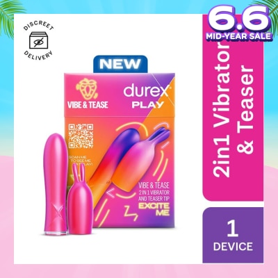 DUREX Play 2 In 1 Vibrator And Teaser Tip Toy 1s