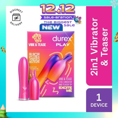 DUREX Play 2 In 1 Vibrator And Teaser Tip Toy 1s
