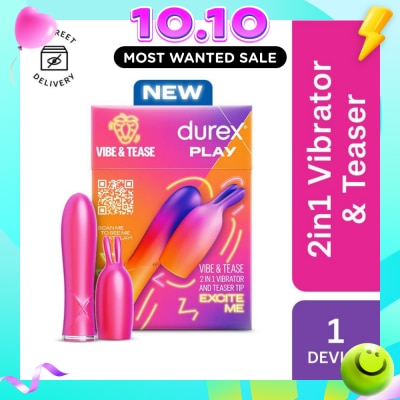DUREX Play 2 In 1 Vibrator And Teaser Tip Toy 1s image