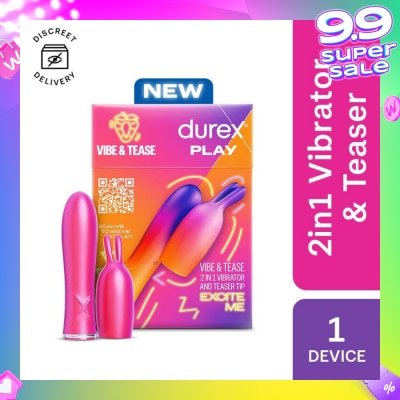 DUREX Play 2 In 1 Vibrator And Teaser Tip Toy 1s