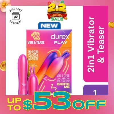DUREX Play 2 In 1 Vibrator And Teaser Tip Toy 1s