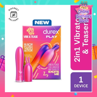DUREX Play 2 In 1 Vibrator And Teaser Tip Toy 1s