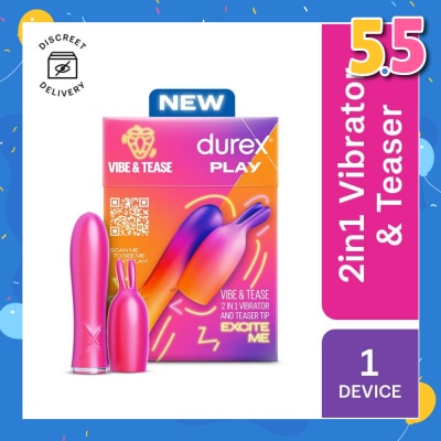 DUREX Play 2 In 1 Vibrator And Teaser Tip Toy 1s