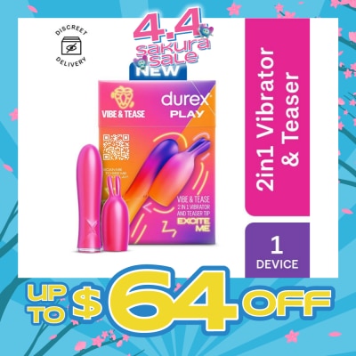 DUREX - Play 2 In 1 Vibrator And Teaser Tip Toy 1s