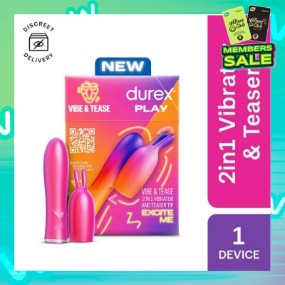 DUREX Play 2 In 1 Vibrator And Teaser Tip Toy 1s