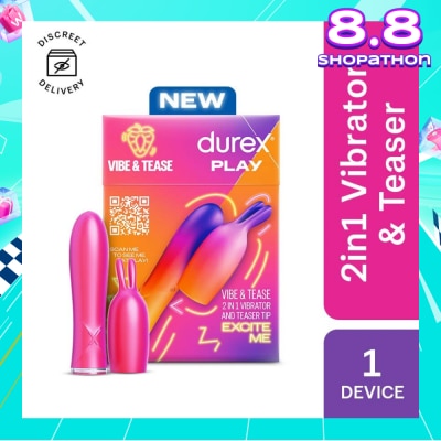 DUREX Play 2 In 1 Vibrator And Teaser Tip Toy 1s