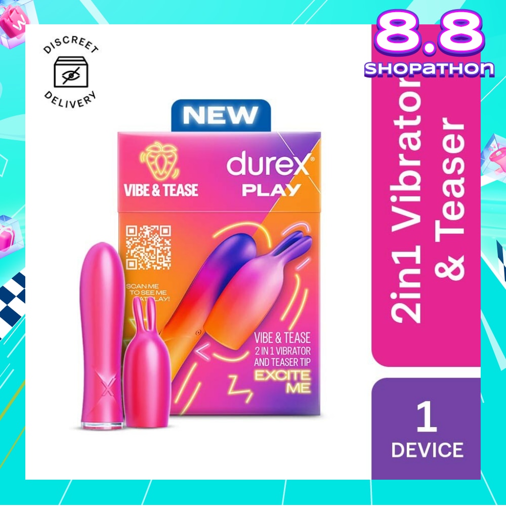 Play 2 In 1 Vibrator And Teaser Tip Toy 1s