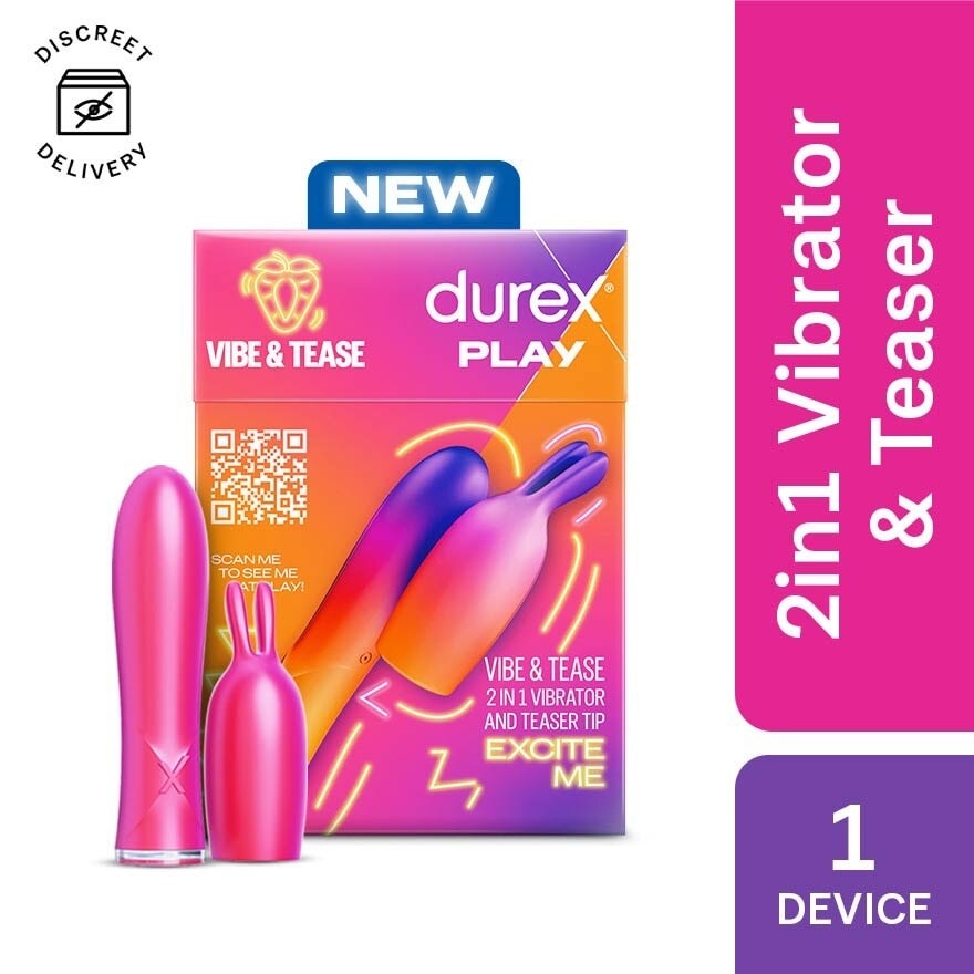 Play 2 In 1 Vibrator And Teaser Tip Toy 1s