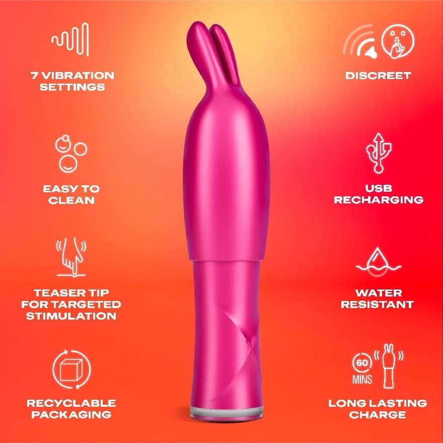 Play 2 In 1 Vibrator And Teaser Tip Toy 1s