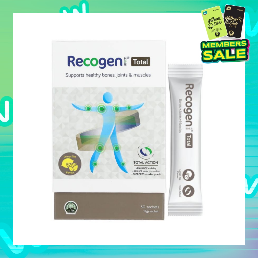 Total (Lemon Tea) Supports Healthy Bones, Joints And Muscles Sachets 17.2g X 30s