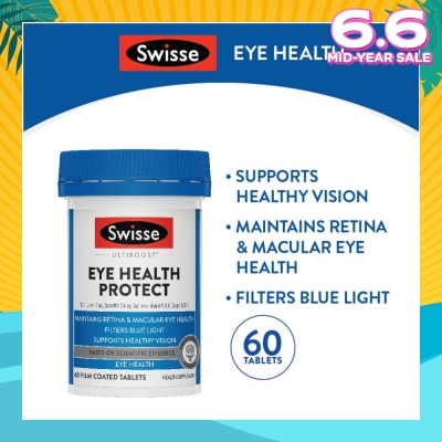 SWISSE Ultiboost Eye Health Protect Supplement Tablet 60s (Expiry: Feb`2026)