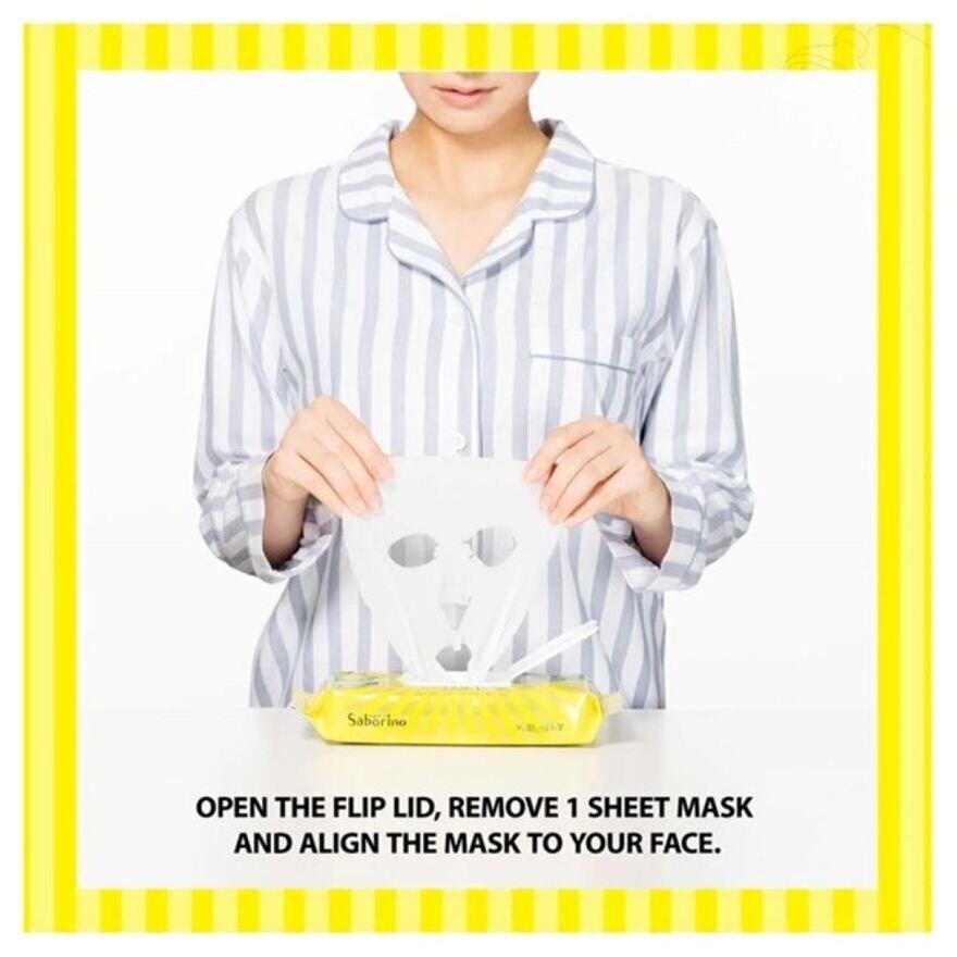 SABORINO Good Night Facial Sheet Mask Vitamin A (Helps To Plump