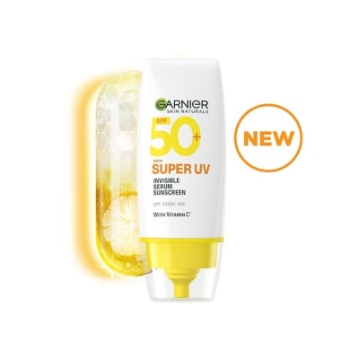 GARNIER Super UV Invisible Serum Sunscreen SPF50+ (with Vitamin C) 30ml