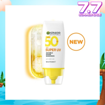 GARNIER Super UV Invisible Serum Sunscreen SPF50+ (with Vitamin C) 30ml