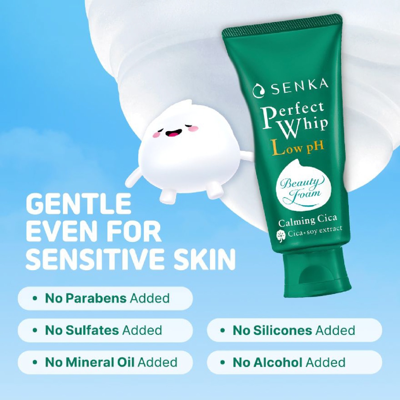 Perfect Whip Gentle Calming Cica Low pH Beauty Cleansing Foam 100g image