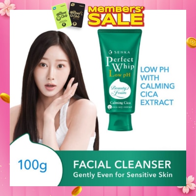 SENKA Perfect Whip Gentle Calming Cica Low pH Beauty Cleansing Foam 100g