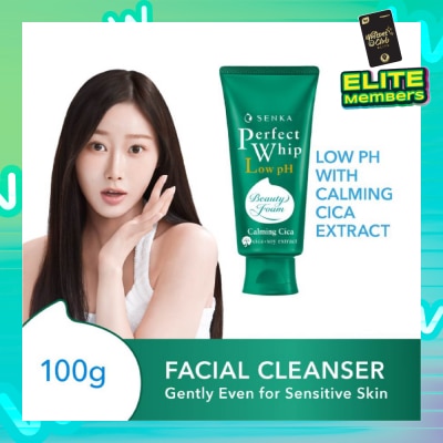 SENKA Perfect Whip Gentle Calming Cica Low pH Beauty Cleansing Foam 100g