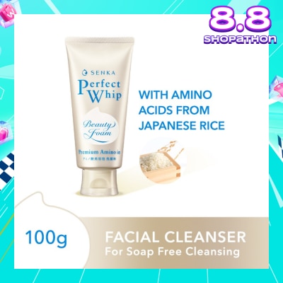 SENKA Perfect Whip Amino Charge Beauty Cleansing Foam (Gentle On Sensitive Skin) 100g