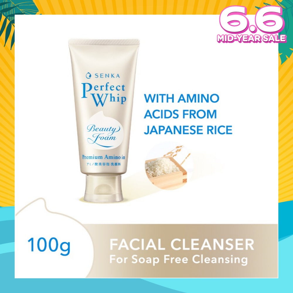 Perfect Whip Amino Charge Beauty Cleansing Foam (Gentle On Sensitive Skin) 100g