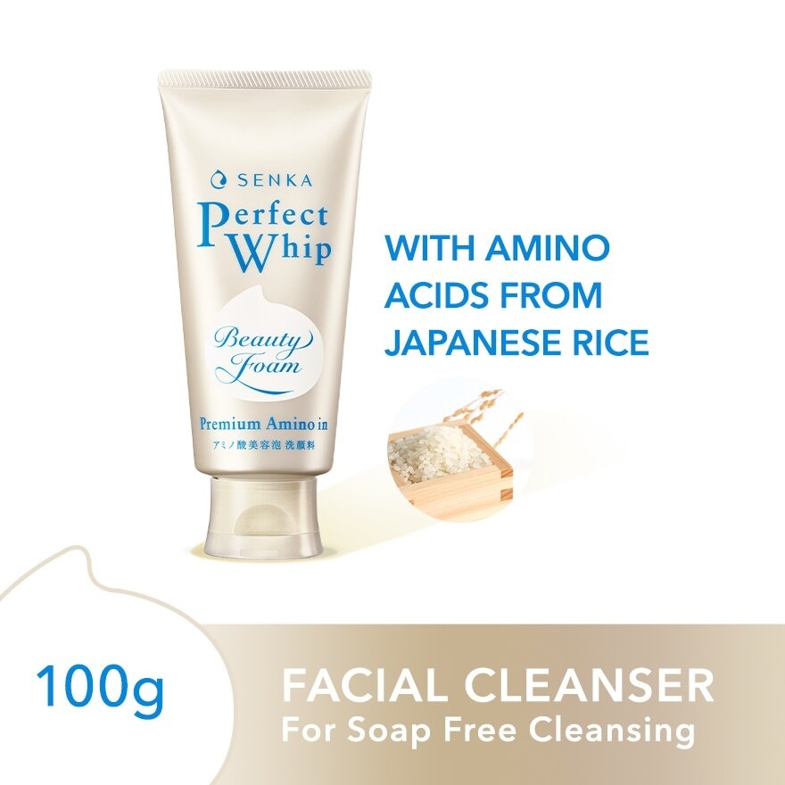 Perfect Whip Amino Charge Beauty Cleansing Foam (Gentle On Sensitive Skin) 100g