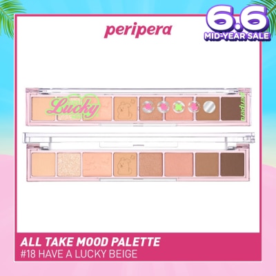 PERIPERA All Take Mood Palette 18 Lucky Beige (LL) 16g