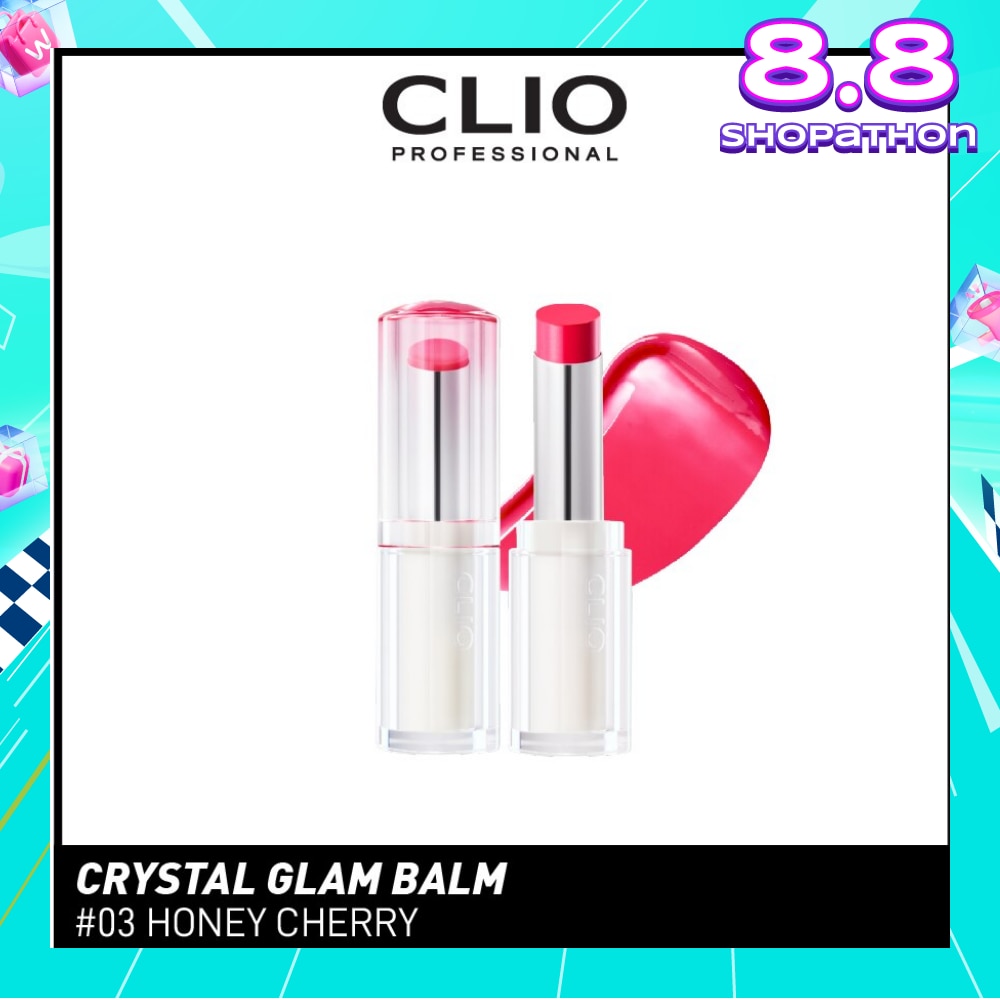 Crystal Glam Balm (03 Honey Cherry) Honey Like Glow To Create Soft And Supple Lips 3g