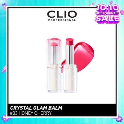 CLIO Crystal Glam Balm (03 Honey Cherry) Honey Like Glow To Create Soft And Supple Lips 3g