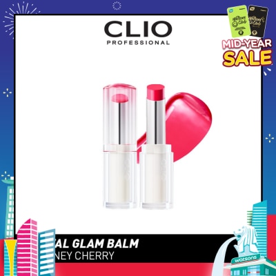 CLIO Crystal Glam Balm (03 Honey Cherry) Honey Like Glow To Create Soft And Supple Lips 3g