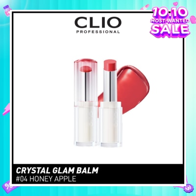 CLIO Crystal Glam Balm (04 Honey Apple) Honey Like Glow To Create Soft And Supple Lips 3g