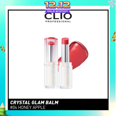 CLIO Crystal Glam Balm (04 Honey Apple) Honey Like Glow To Create Soft And Supple Lips 3g