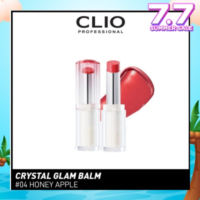 CLIO Crystal Glam Balm (04 Honey Apple) Honey Like Glow To Create Soft And Supple Lips 3g