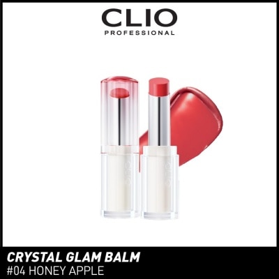 CLIO Crystal Glam Balm (04 Honey Apple) Honey Like Glow To Create Soft And Supple Lips 3g