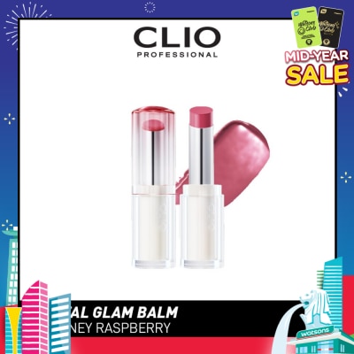 CLIO Crystal Glam Balm (05 Honey Raspberry) Honey Like Glow To Create Soft And Supple Lips 3g