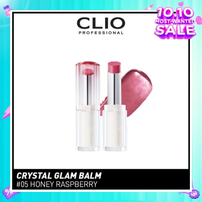 CLIO Crystal Glam Balm (05 Honey Raspberry) Honey Like Glow To Create Soft And Supple Lips 3g