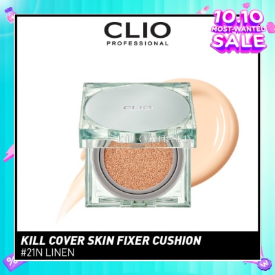 CLIO Kill Cover Skin Fixer Cushion 21N Linen Spf50+ Pa+++ 30g