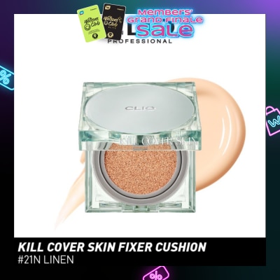 CLIO Kill Cover Skin Fixer Cushion 21N Linen Spf50+ Pa+++ 30g
