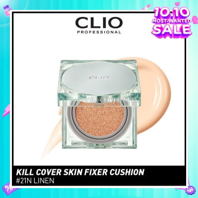 CLIO Kill Cover Skin Fixer Cushion 21N Linen Spf50+ Pa+++ 30g