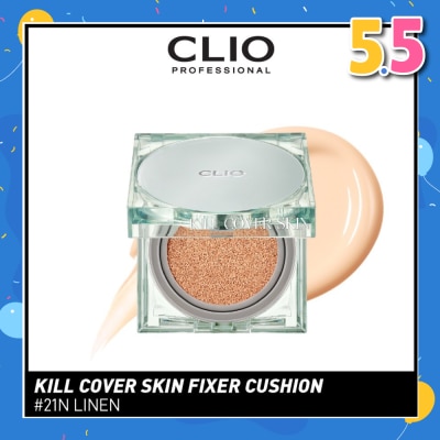 CLIO Kill Cover Skin Fixer Cushion 21N Linen Spf50+ Pa+++ 30g