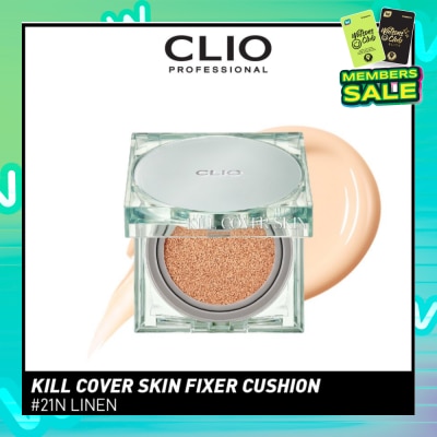 CLIO Kill Cover Skin Fixer Cushion 21N Linen Spf50+ Pa+++ 30g