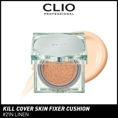 CLIO Kill Cover Skin Fixer Cushion 21N Linen Spf50+ Pa+++ 30g