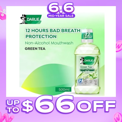 DARLIE - Natural Green Tea Mouthwash Non Alcohol 500ml